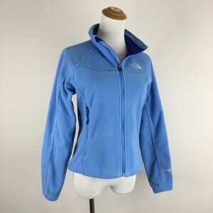 THE NORTH FACE Long Sleeve Blue Wind Wall Fleece Full Zip Active Jacket